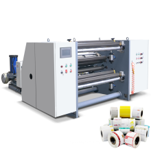RTYS-1600D wide roll PET nonwoven fabric slitting rewinding machine with auto tension PLC control